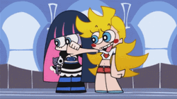Panty And Stocking Holding Hand GIF