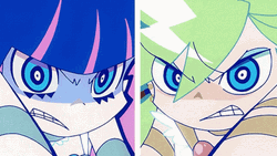 Panty And Stocking Mad Face GIF
