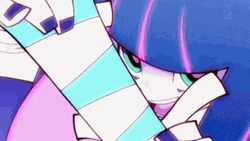 Panty And Stocking Showing Fighting Skills GIF