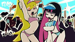 Panty And Stocking Yawning GIF