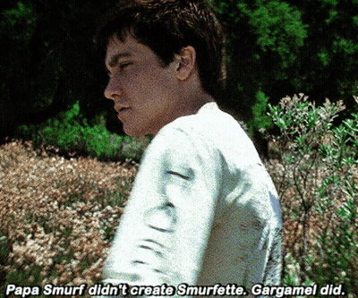 Papa Smurf Did N't Create Smurfette Gargamel Did GIF