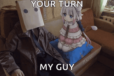 Paper Bag Man And Girl Your Turn My Guy GIF