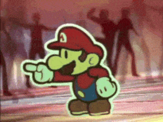 Paper Mario Mario Dance GIF