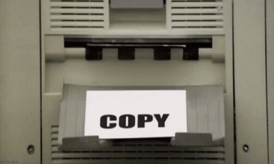 Paper Saying Copy On Printer GIF