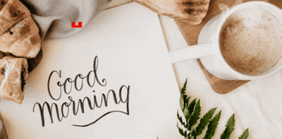 Paper Saying Good Morning GIF