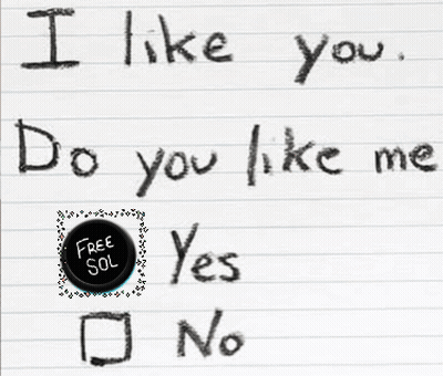 Paper Saying I Like You Do You Like Me Yes No GIF