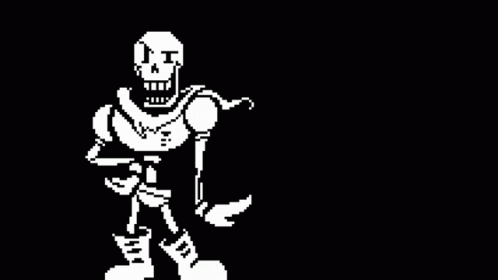 Papyrus From Undertale Next To Speech Bubble GIF