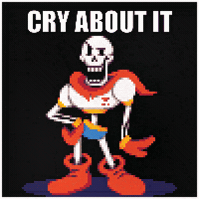 Papyrus Pixel Art Cry About It GIF