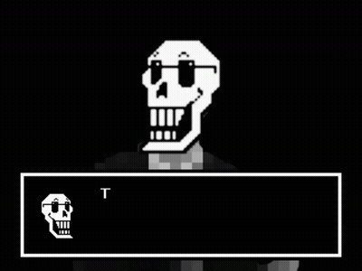 Papyrus Saying Never Gives Up GIF