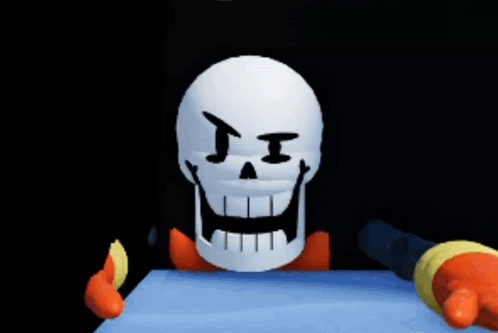 Papyrus Undertale Skeleton With Sword GIF
