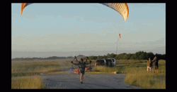 Paragliding Initial Run