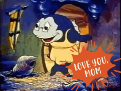 Paramount Educated Fish Hugs Love You Mom  GIF
