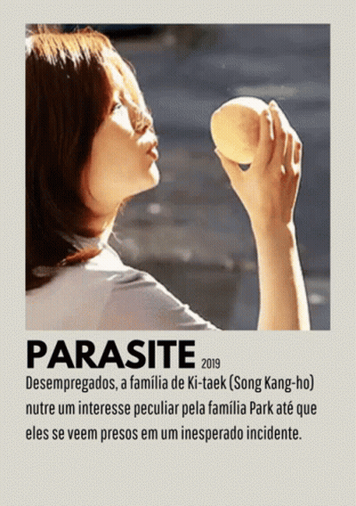 Parasite Woman Holding Apple GIF