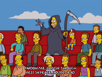 Pardon Me Coming Through Homer Simpson GIF