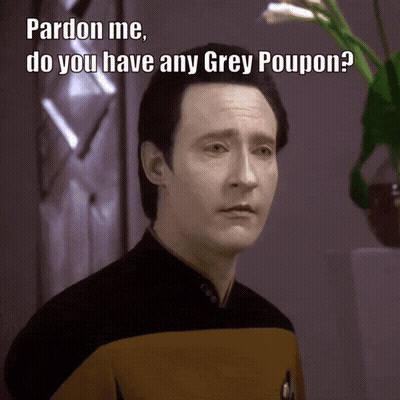 Pardon Me Do You Have Grey Poupon Sign GIF