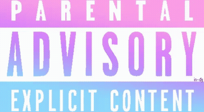 Parental Advisory Explicit Content In Pink And Blue GIF