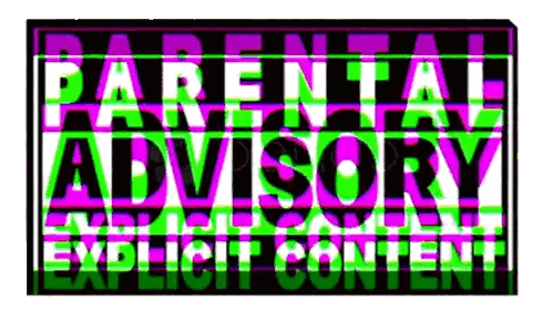Parental Advisory Explicit Content Sign Sticker