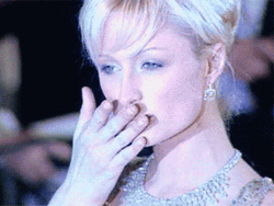 Paris Hilton Flying Kiss GIF