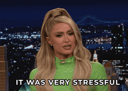 Paris Hilton It Was Very Stressful  GIF