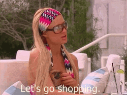 Paris Hilton Let's Go Shopping GIF