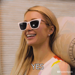 Paris Hilton Saying Yes GIF