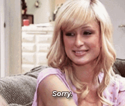 Paris Hilton Smiling Saying Sorry GIF