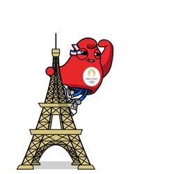 Paris Olympics 2024 Colorful Jets GIF
