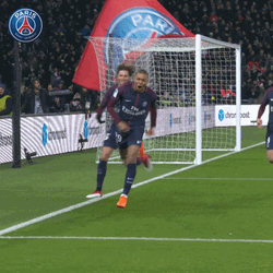 Paris Saint-Germain Kylian Mbappe Iconic Knee Slide GIF