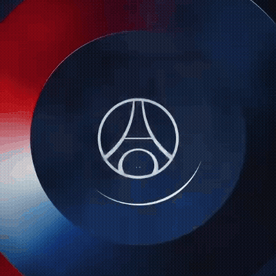 Paris Saint Germain Logo Surrounded By Circles GIF