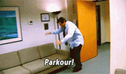 Parkour In The Sofa GIF