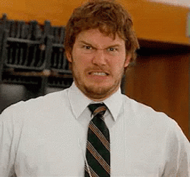 Parks And Rec Chris Pratt Funny Face GIF