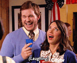 Parks And Rec Chris Pratt Laughing GIF