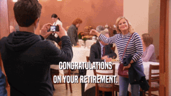 Parks And Recreation Sitcom Congratulations On Your Retirement