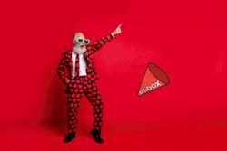 Party Grandpa With Party Popper GIF