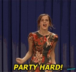 Party Hard Emma Watson Doing Her Party Dance