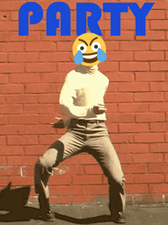Party Hard Emoji Meme GIF