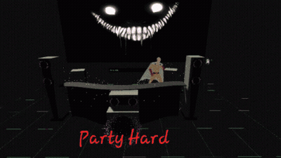 Party Hard Video Game Monster On Stage GIF