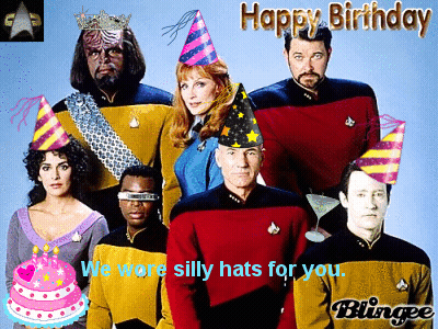 Party Hats With Happy Birthday GIF