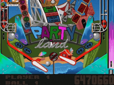 Party Land Playing On Computer GIF