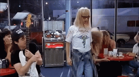 Party On Wayne Jamming On GIF