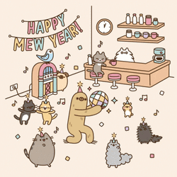Party Pets Cute Happy New Year GIF