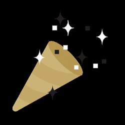 Party Popper With Sparklers GIF