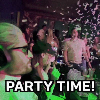 Party Time With Confetti GIF