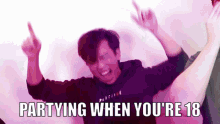 Partying When 18 Versus 30 Meme GIF