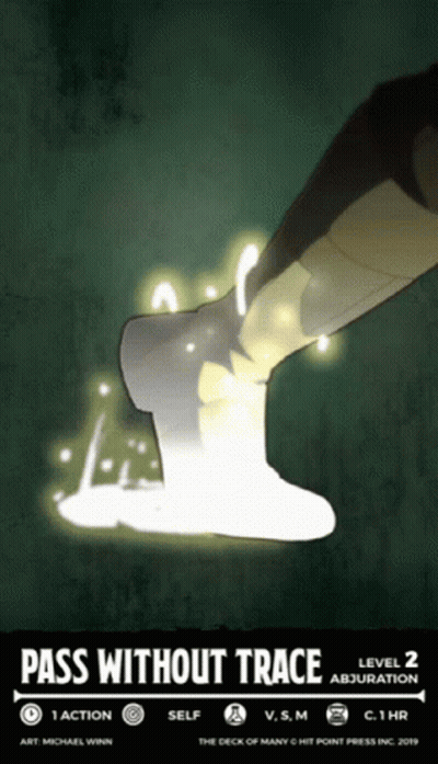 Pass Without Trace Level 2 Abjuration Poster GIF