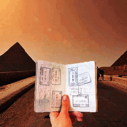 Passport Travel Destinations GIF