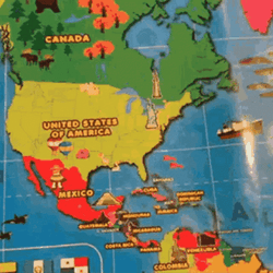 Pasta Noodles On A Map Hurricane Meme GIF