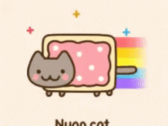 Pastel Color Poptart Cat GIF