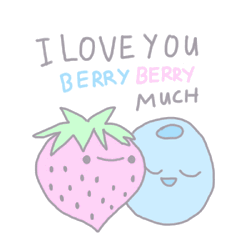 Pastel I Love You Berry