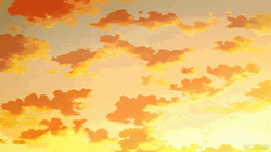 Pastel Orange Aesthetic Enchanting Moving Clouds GIF